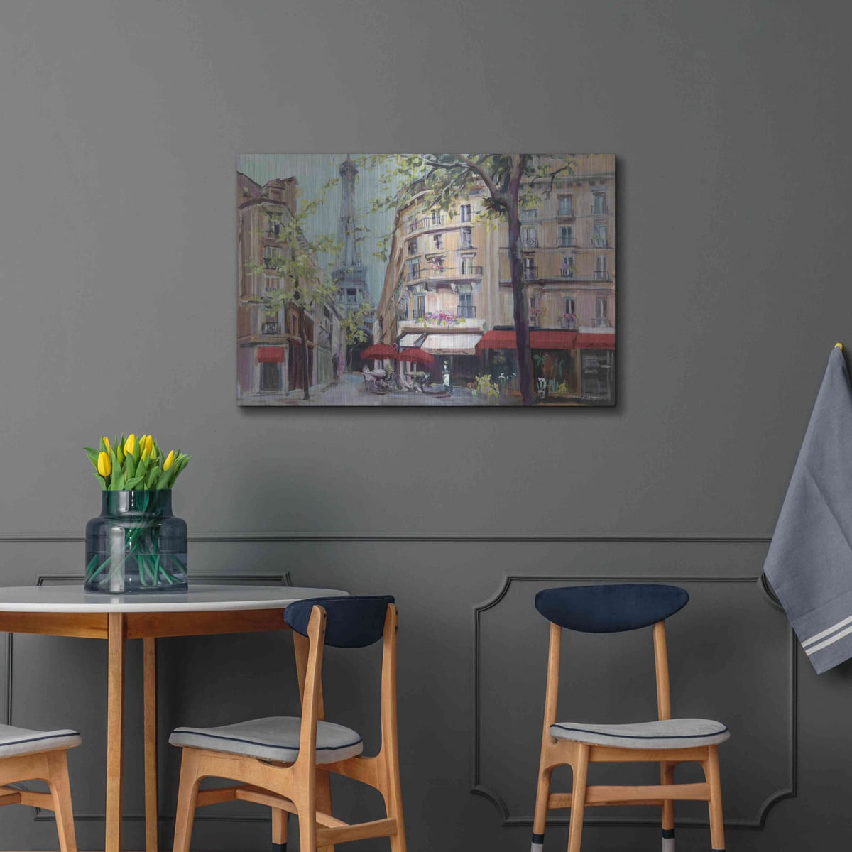 'Springtime in Paris' by Marilyn Borglum – Metal Wall Art, 36x24 room view