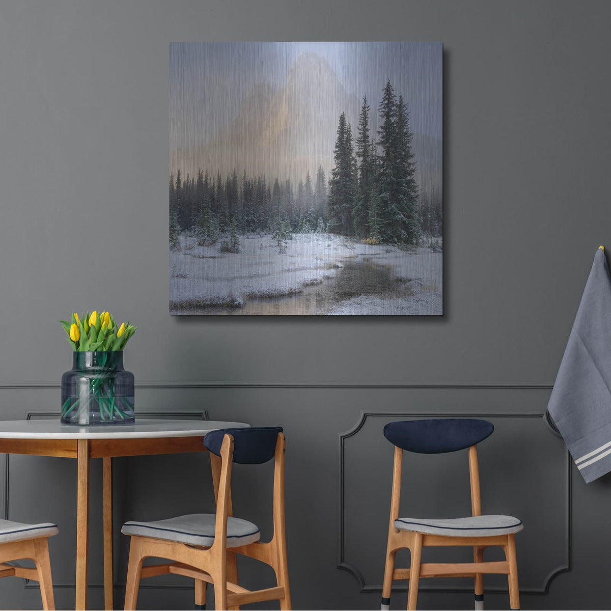 'Bell Mountain North Cascades II' by Alan Majchrowicz – Metal Wall Art, 36x36 room view