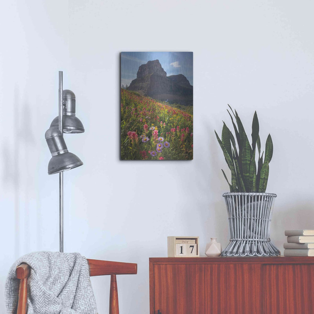 'Boulder Pass Wildflowers' by Alan Majchrowicz – Metal Wall Art, 16x24 room view
