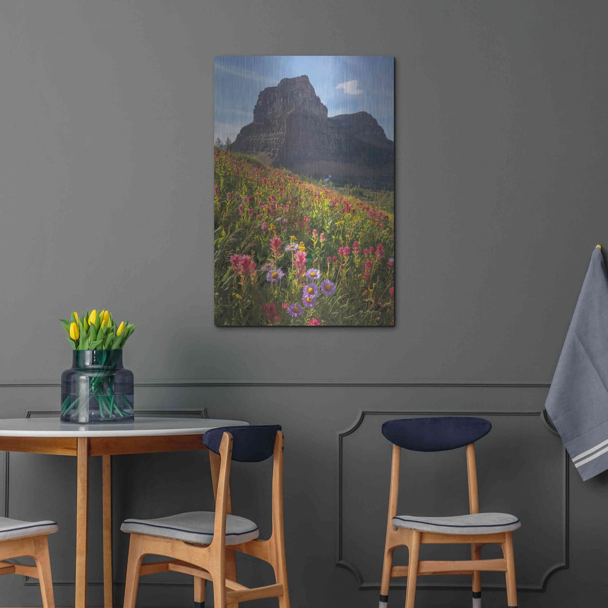 'Boulder Pass Wildflowers' by Alan Majchrowicz – Metal Wall Art, 24x36 room view