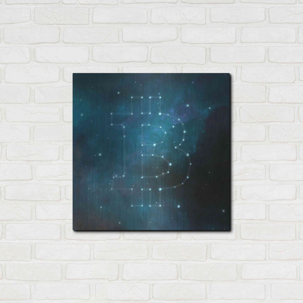 Luxe Metal Art 'Bitcoin Constellation II' by Epic Portfolio, Metal Wall Art,24x24