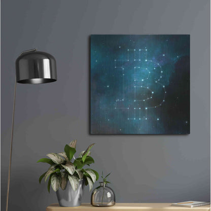 Luxe Metal Art 'Bitcoin Constellation II' by Epic Portfolio, Metal Wall Art,24x24