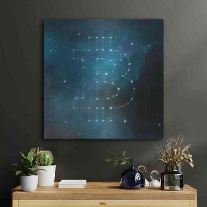 Luxe Metal Art 'Bitcoin Constellation II' by Epic Portfolio, Metal Wall Art,24x24
