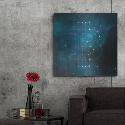 Luxe Metal Art 'Bitcoin Constellation II' by Epic Portfolio, Metal Wall Art,36x36