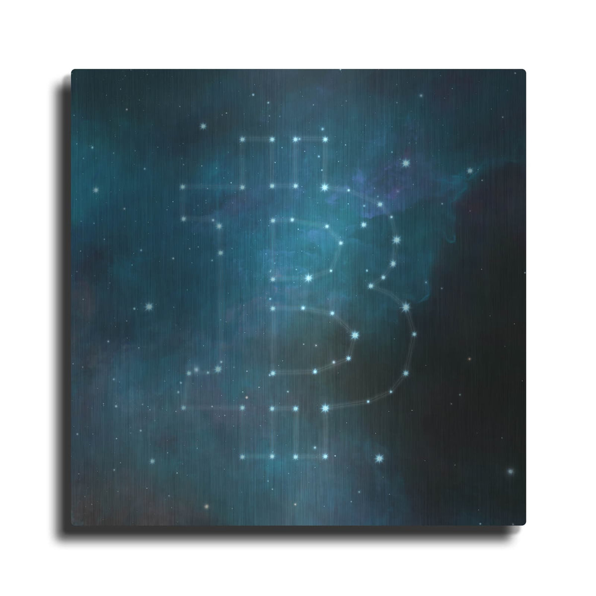 'Bitcoin Constellation II' by Luxe Metal Portfolio – Metal Wall Art