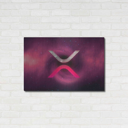 Luxe Metal Art 'Cosmic Crypto XRP' by Epic Portfolio, Metal Wall Art,36x24