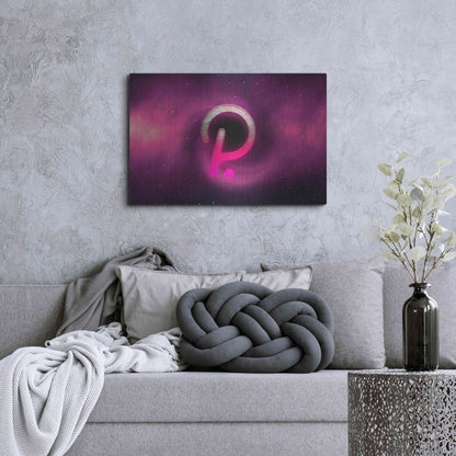 Luxe Metal Art 'Cosmic Crypto Polkadot' by Epic Portfolio, Metal Wall Art,36x24