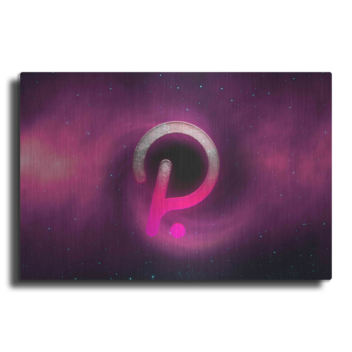 Luxe Metal Art 'Cosmic Crypto Polkadot' by Epic Portfolio, Metal Wall Art