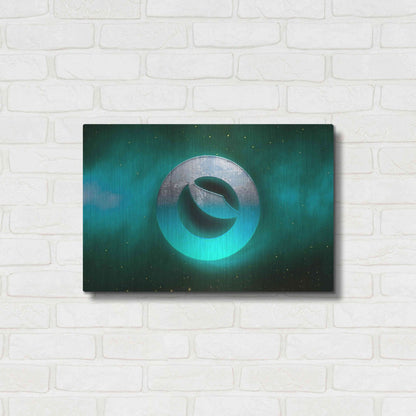 Luxe Metal Art 'Cosmic Crypto Luna' by Epic Portfolio, Metal Wall Art,24x16