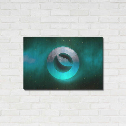 Luxe Metal Art 'Cosmic Crypto Luna' by Epic Portfolio, Metal Wall Art,36x24