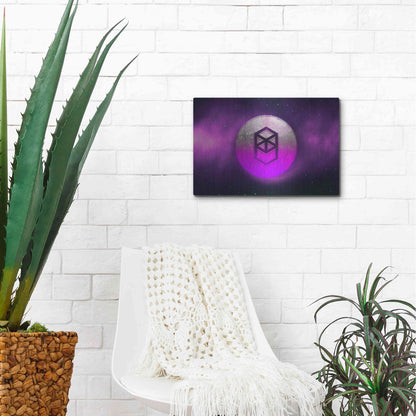 Luxe Metal Art 'Cosmic Crypto Fantom' by Epic Portfolio, Metal Wall Art,16x12