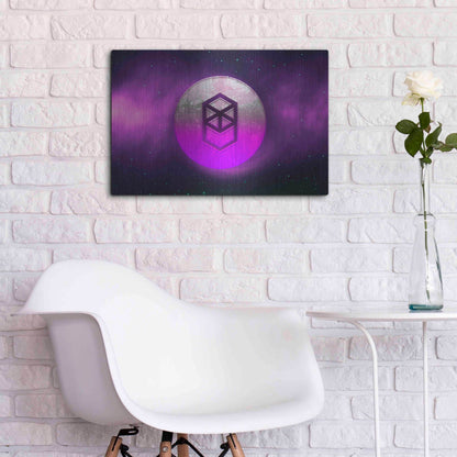 Luxe Metal Art 'Cosmic Crypto Fantom' by Epic Portfolio, Metal Wall Art,24x16