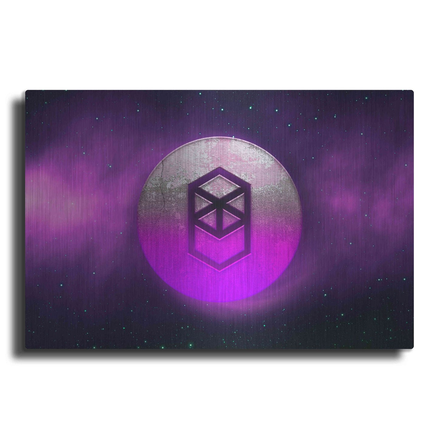 Luxe Metal Art 'Cosmic Crypto Fantom' by Epic Portfolio, Metal Wall Art