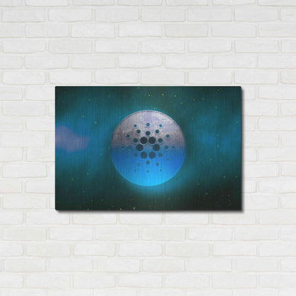 Luxe Metal Art 'Cosmic Crypto Cardano' by Epic Portfolio, Metal Wall Art,36x24