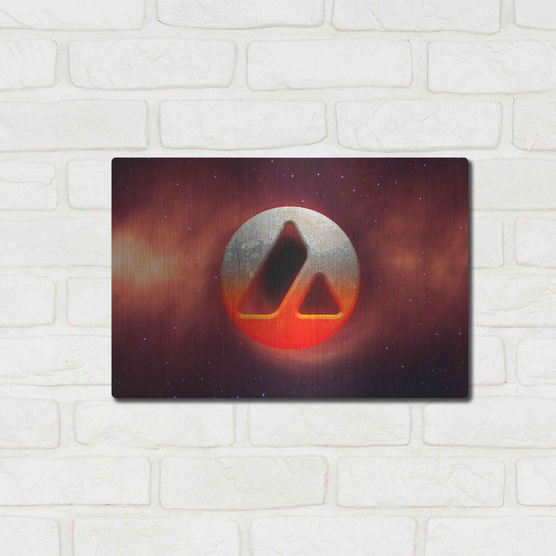 Luxe Metal Art 'Cosmic Crypto Avalanche' by Epic Portfolio, Metal Wall Art,16x12