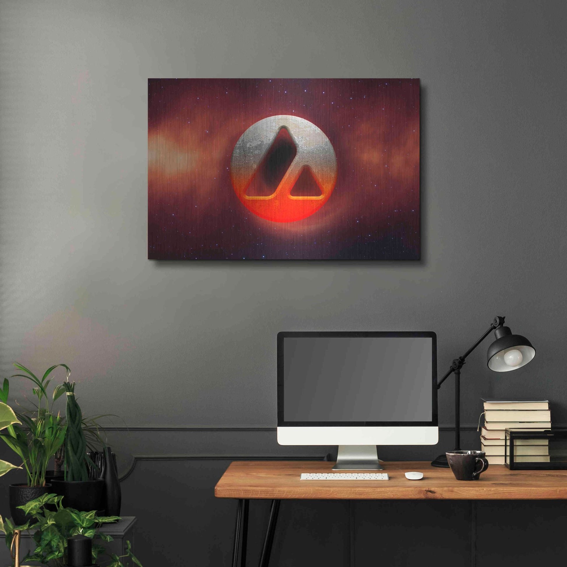 Luxe Metal Art 'Cosmic Crypto Avalanche' by Epic Portfolio, Metal Wall Art,36x24