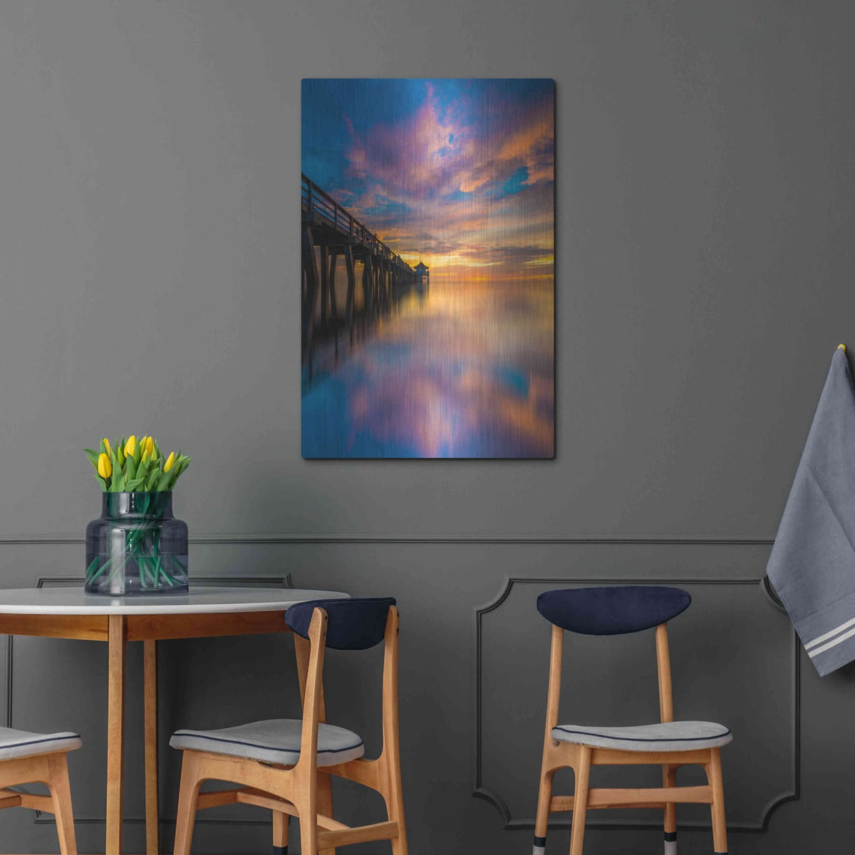 'Florida Sunsets' by Edin Chavez – Metal Wall Art, 24x36 room view