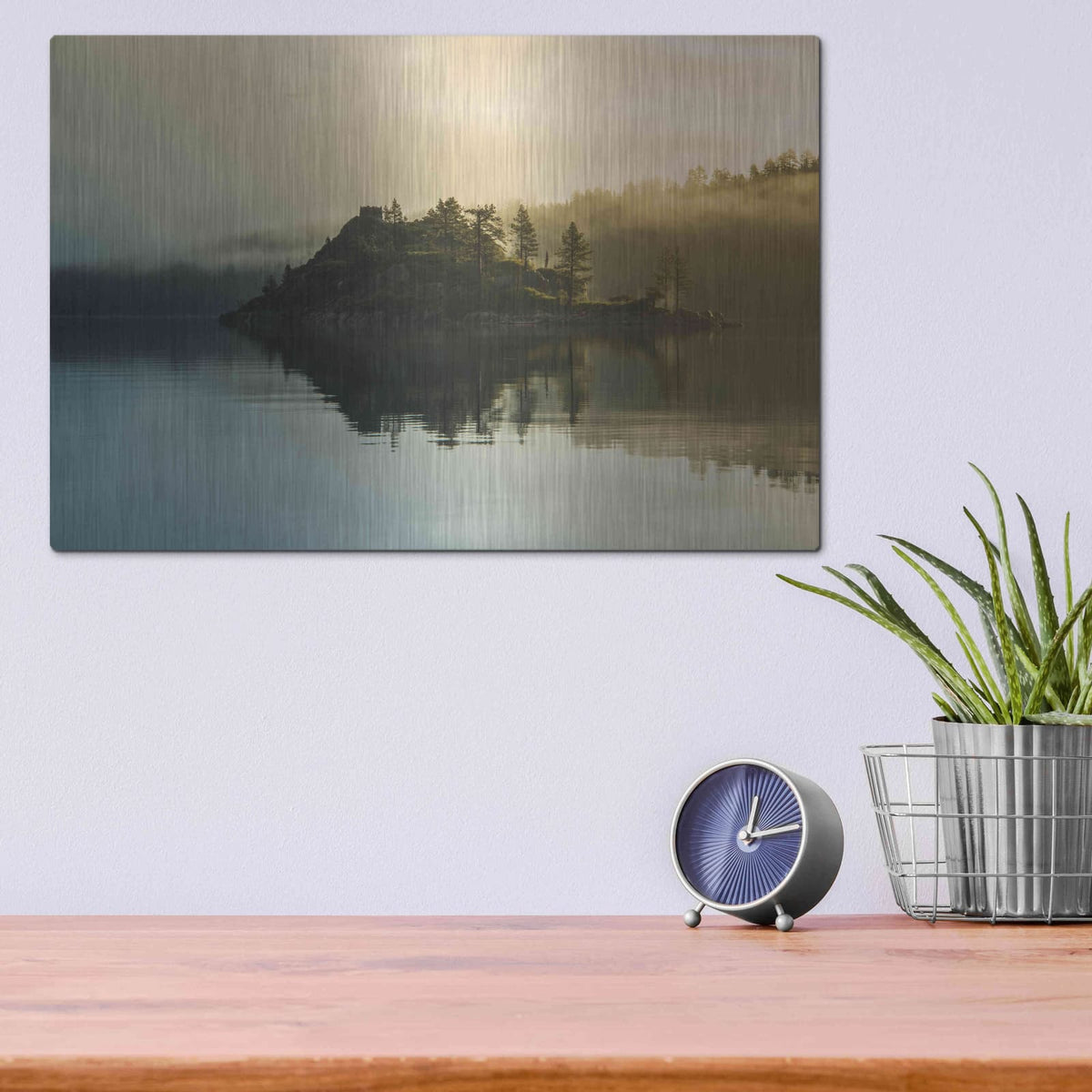 'Mystic of Lake Tahoe' by Edin Chavez – Metal Wall Art, 16x12 room view