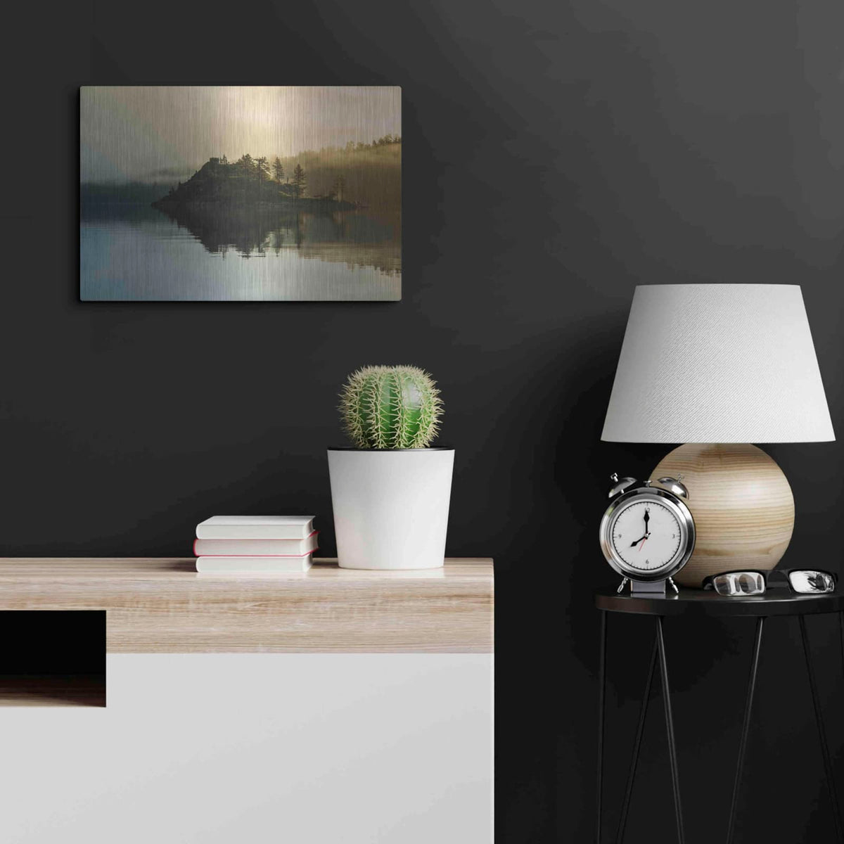 'Mystic of Lake Tahoe' by Edin Chavez – Metal Wall Art, 24x16 room view