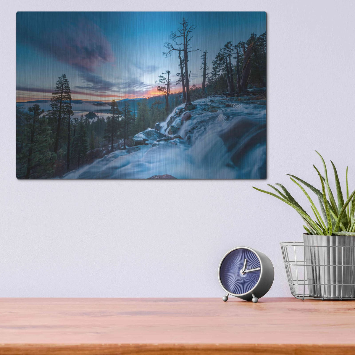'Lake Tahoe Emerald Bay' by Edin Chavez – Metal Wall Art, 16x12 room view