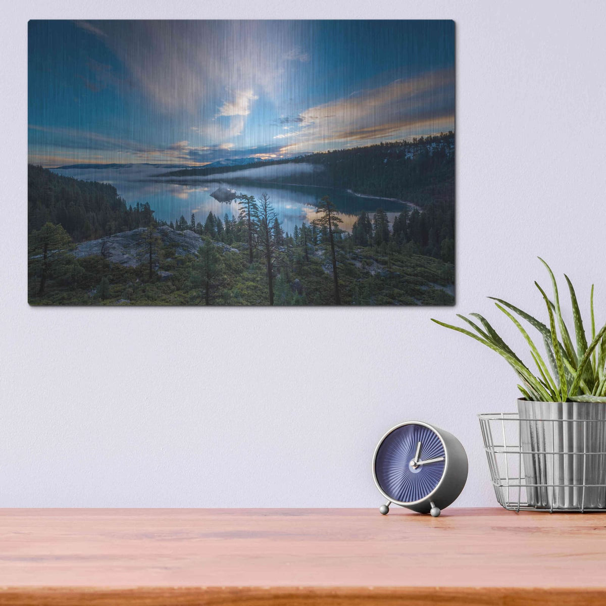 'Lake Tahoe Wilderness' by Edin Chavez – Metal Wall Art, 16x12 room view