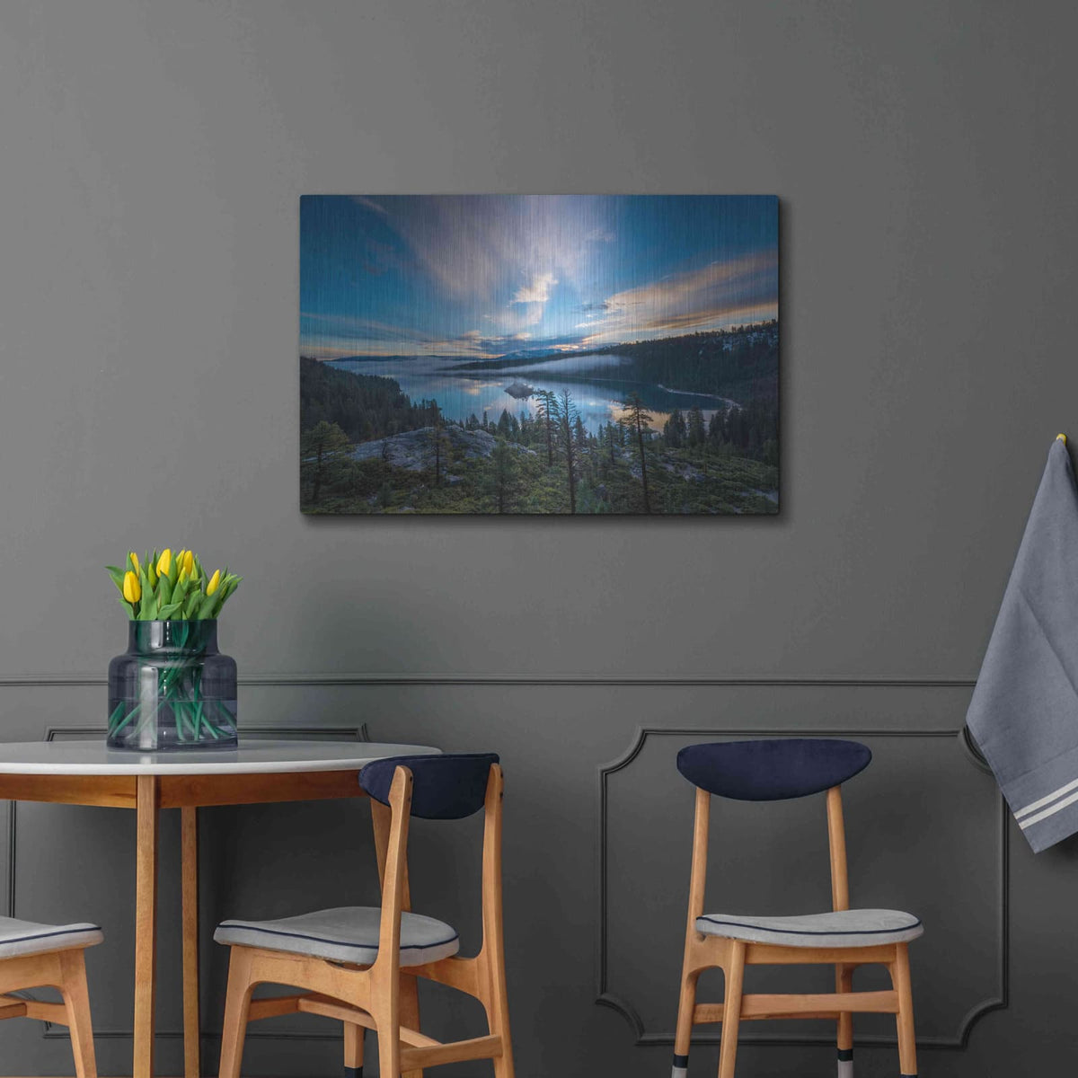 'Lake Tahoe Wilderness' by Edin Chavez – Metal Wall Art, 36x24 room view