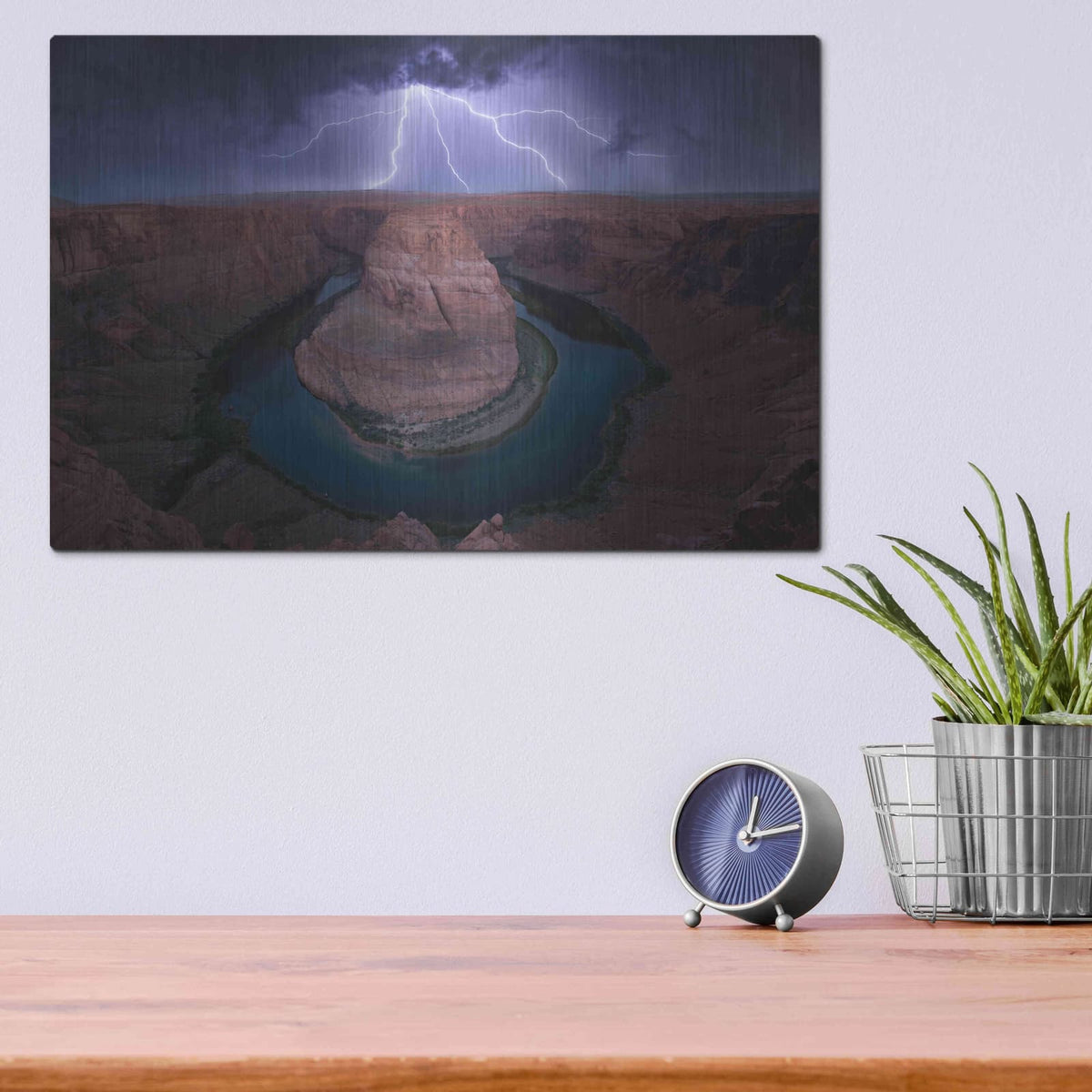 'Horse Shoe Bend' by Edin Chavez – Metal Wall Art, 16x12 room view