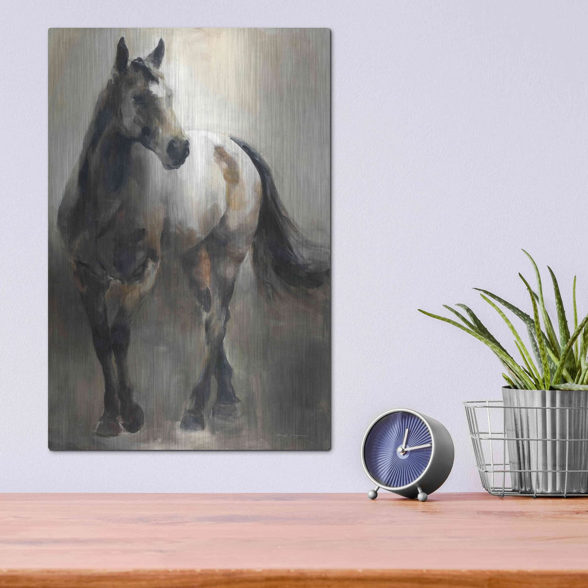 'Copper and Nickel' by Marilyn Borglum – Metal Wall Art, 12x16 room view