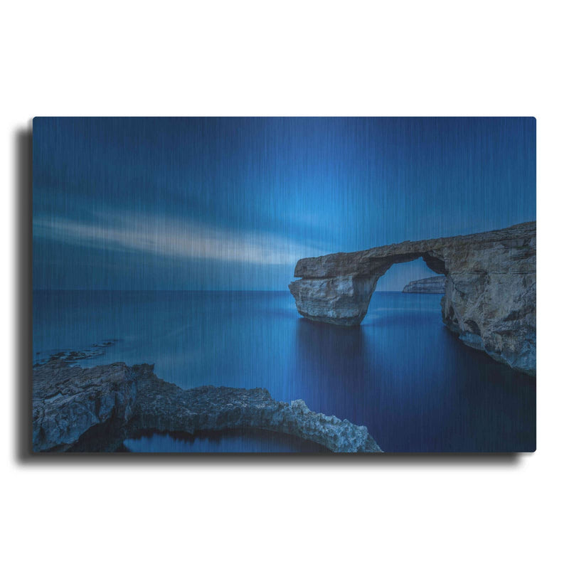 'Cobalt Gate' by Edin Chavez – Metal Wall Art