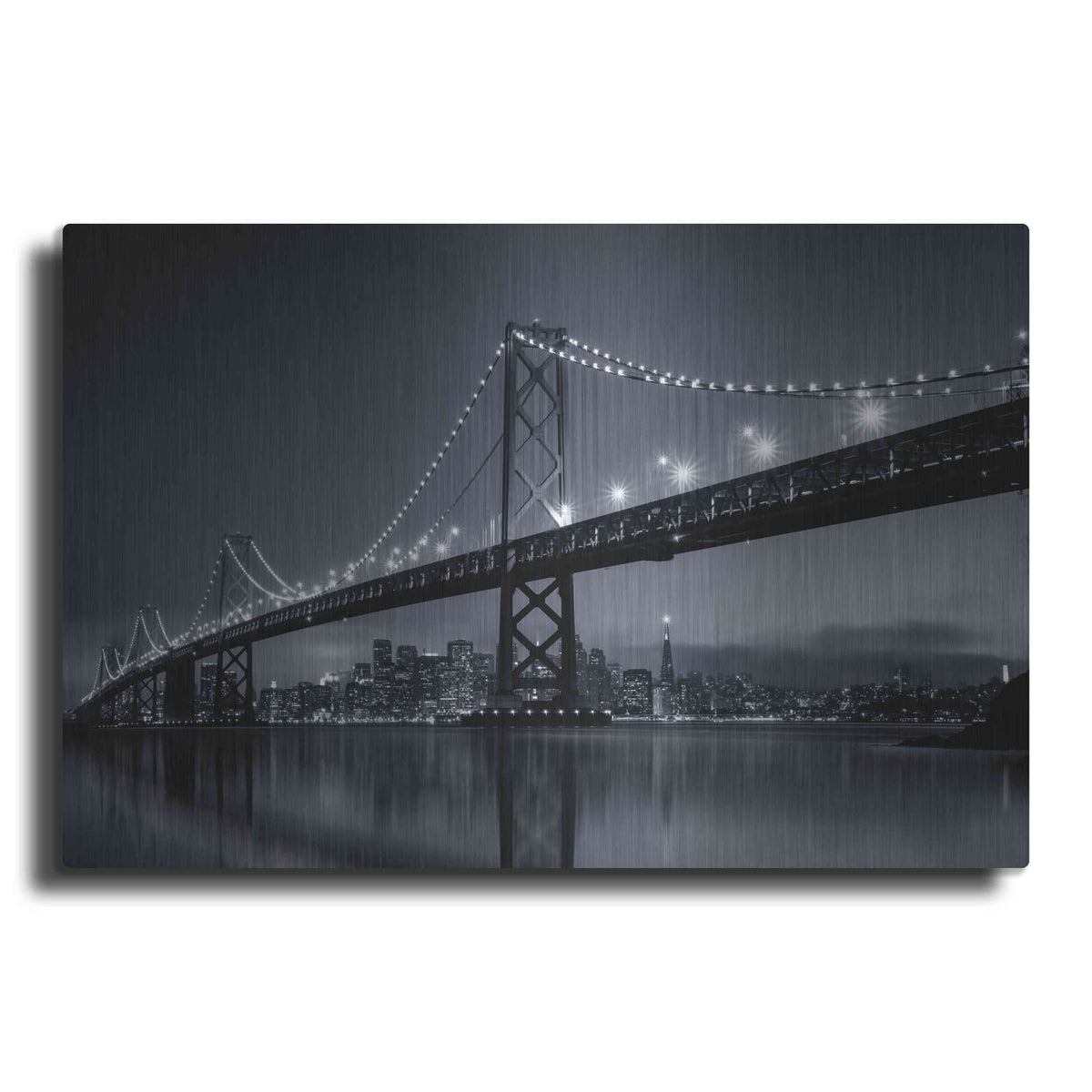 'Oakland Bridge' by Edin Chavez – Metal Wall Art