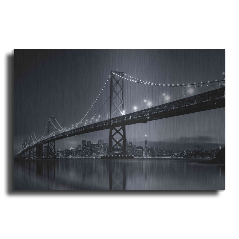 'Oakland Bridge' by Edin Chavez – Metal Wall Art