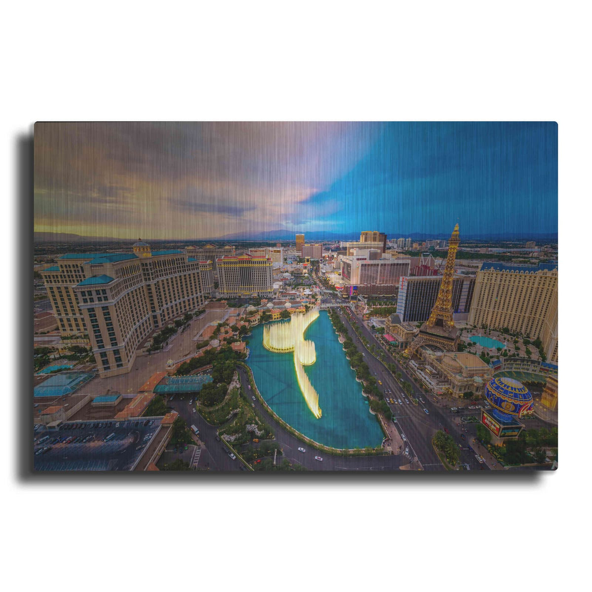 'Aerial Las Vegas' by Edin Chavez – Metal Wall Art