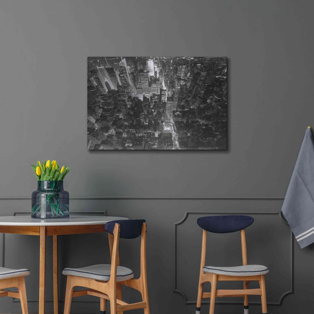 'Concrete Jungle of New York' by Edin Chavez – Metal Wall Art, 36x24 room view