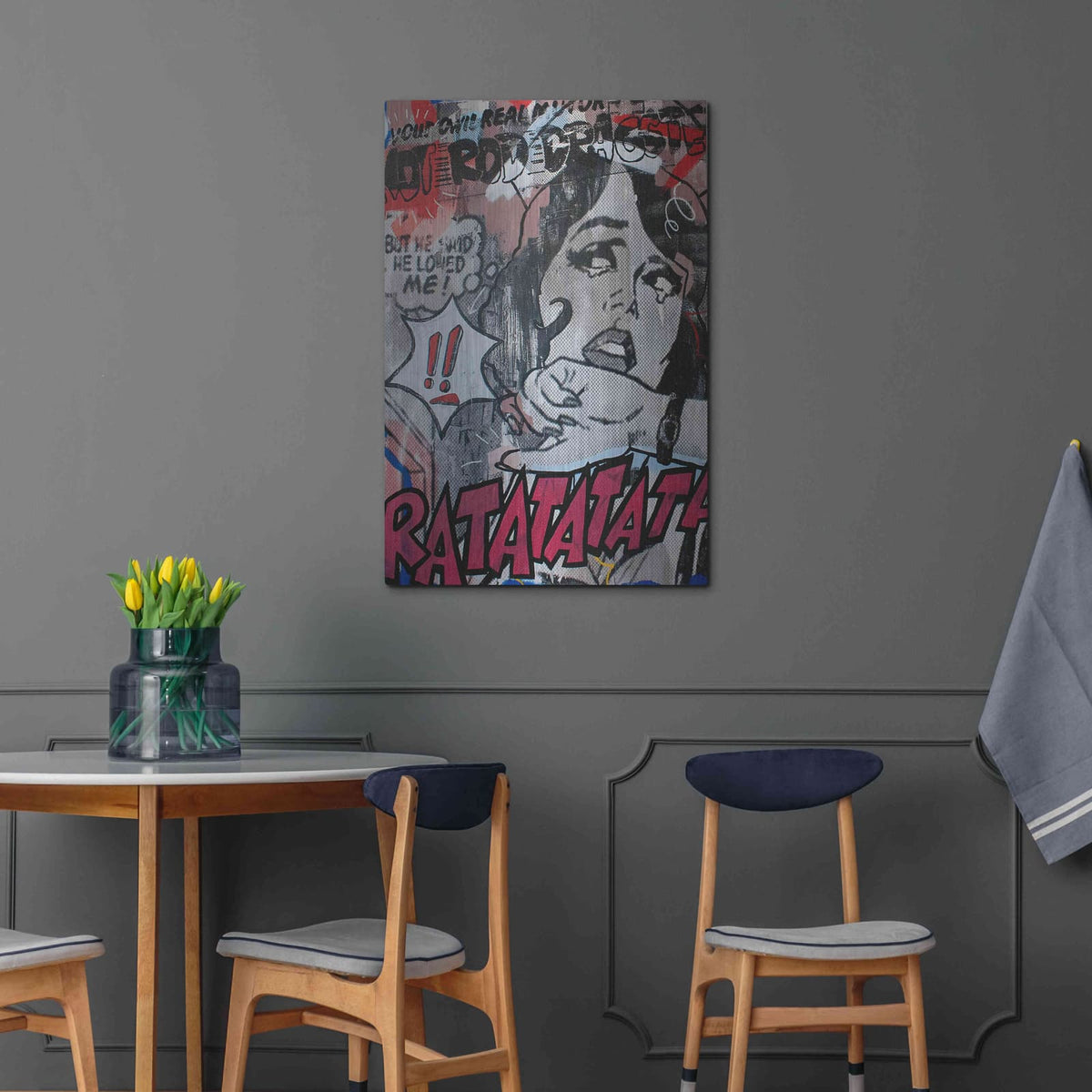 'Hot Rod' by Dan Monteavaro – Metal Wall Art, 24x36 room view