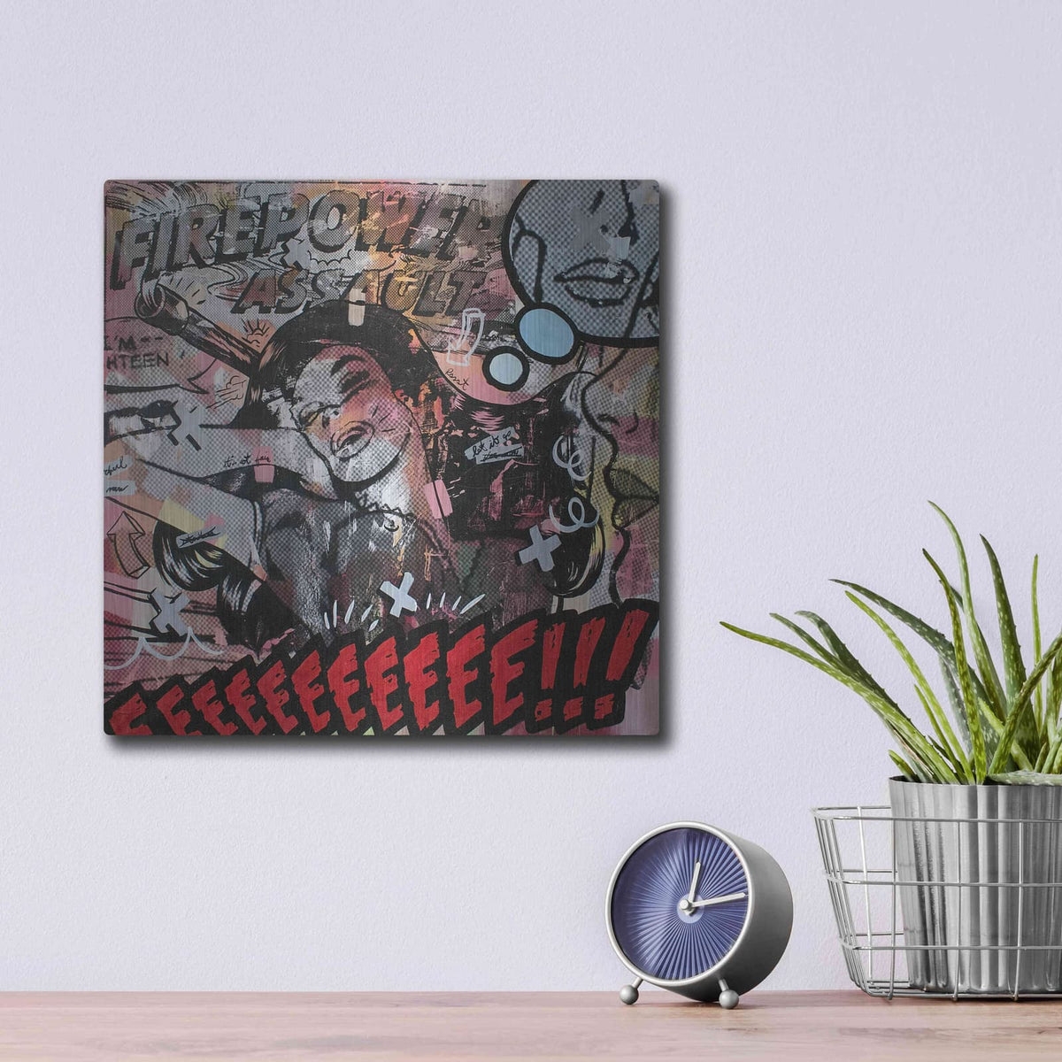 'Firepower Assault' by Dan Monteavaro – Metal Wall Art, 12x12 room view