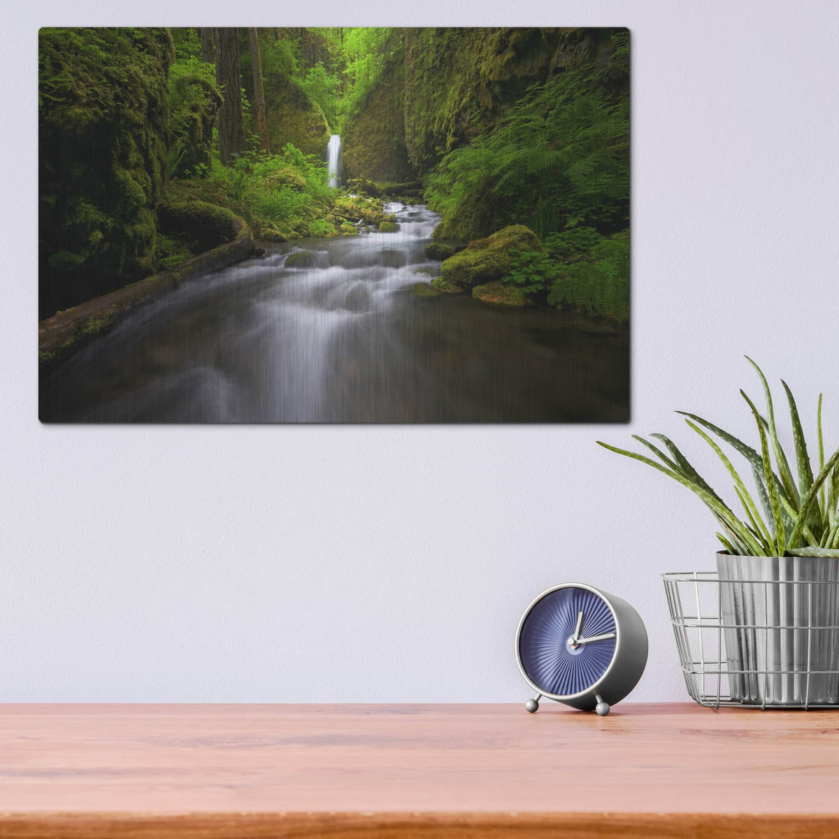 'Lushness' by Jesse Estes – Metal Wall Art, 16x12 room view