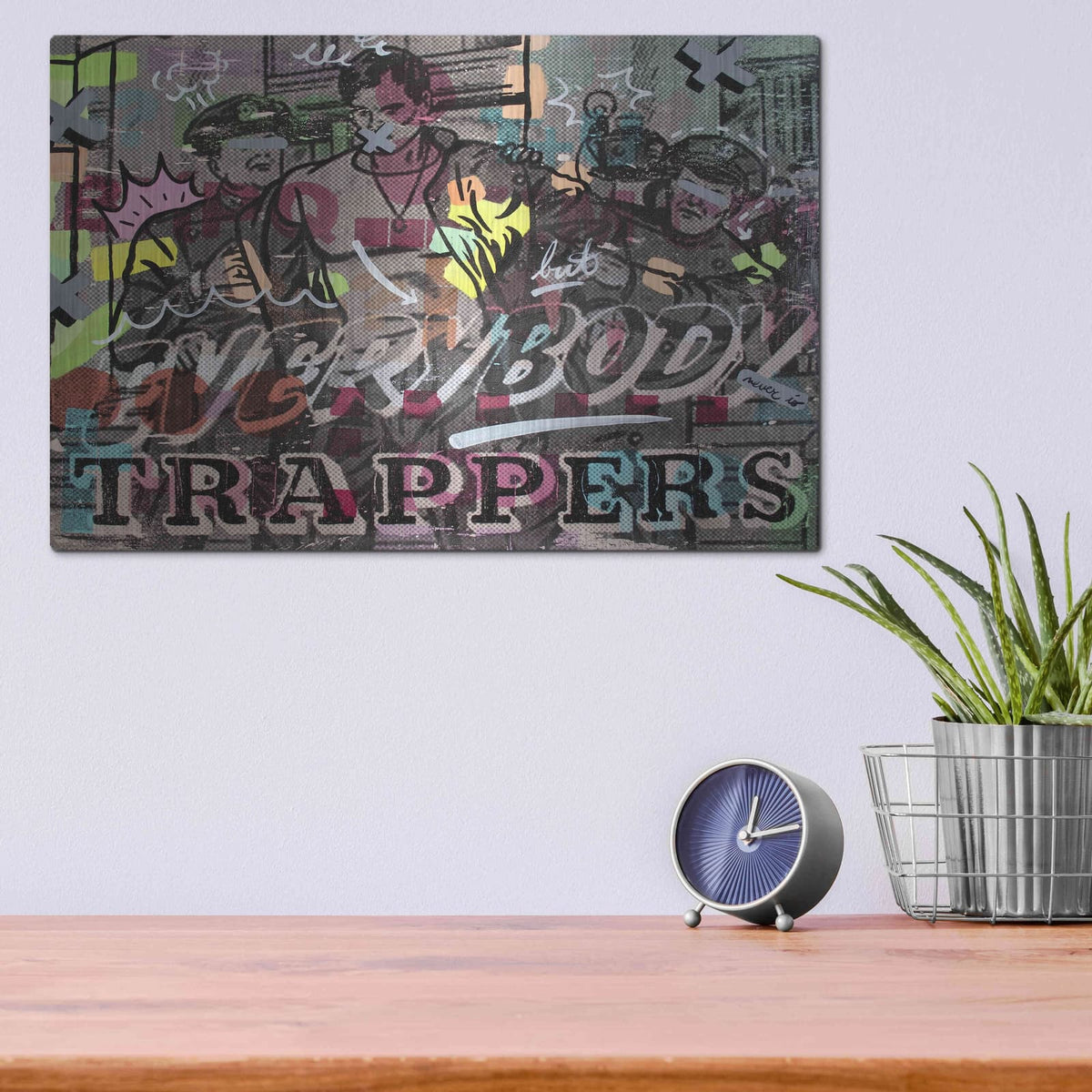 'Everybody Trappers' by Dan Monteavaro – Metal Wall Art, 16x12 room view