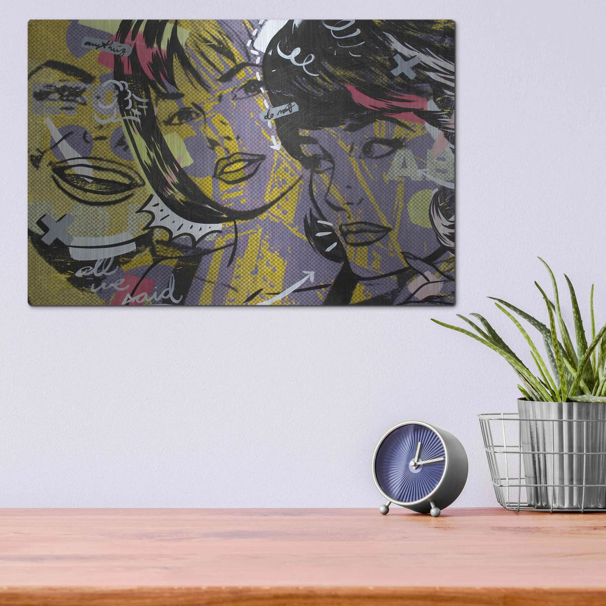'Anything We Said' by Dan Monteavaro – Metal Wall Art, 16x12 room view