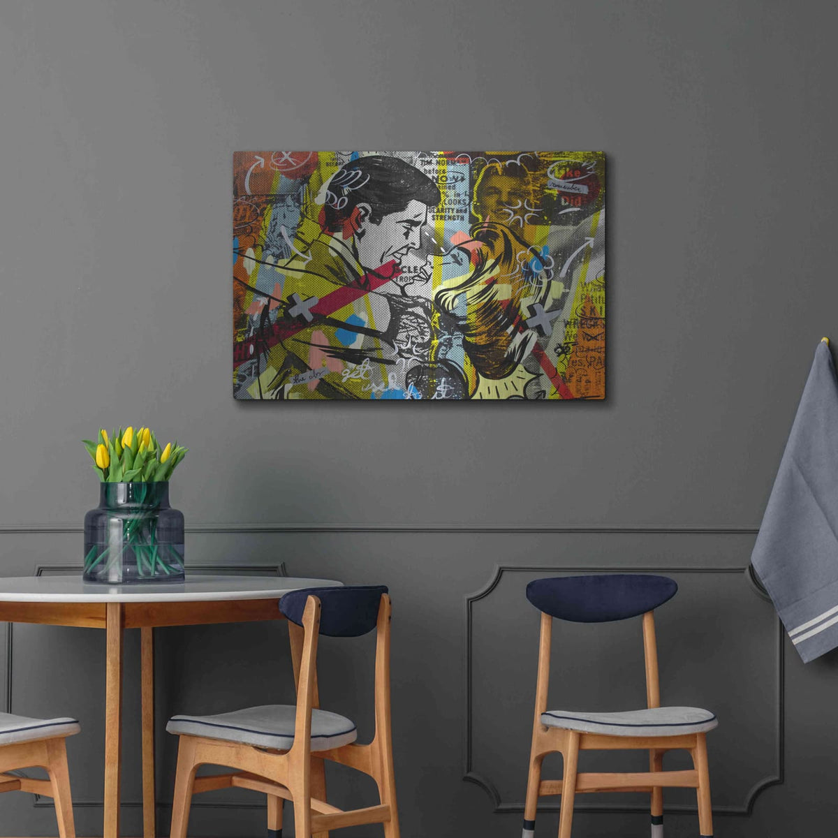 'Yes You' by Dan Monteavaro – Metal Wall Art, 36x24 room view