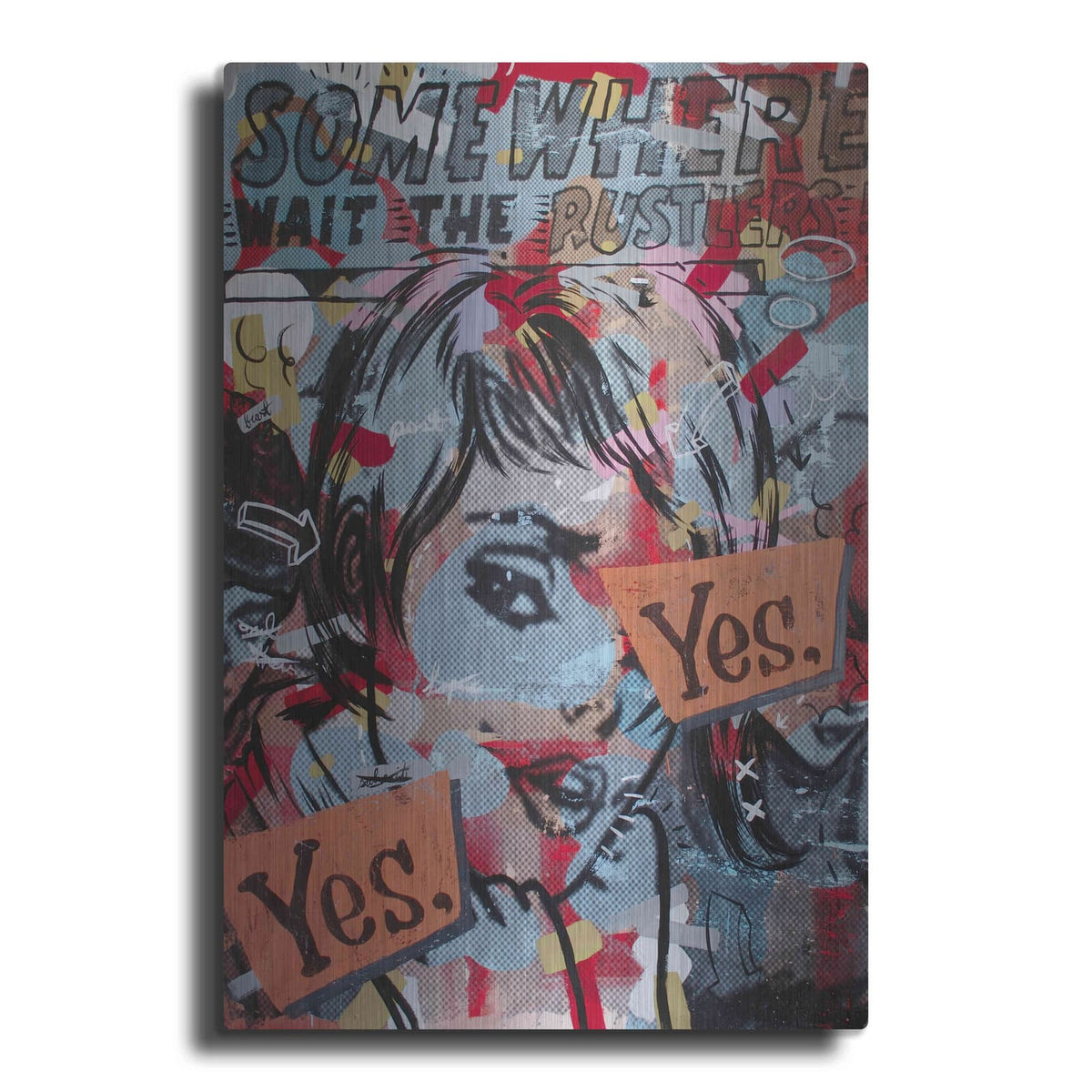 'Yes Yes' by Dan Monteavaro – Metal Wall Art