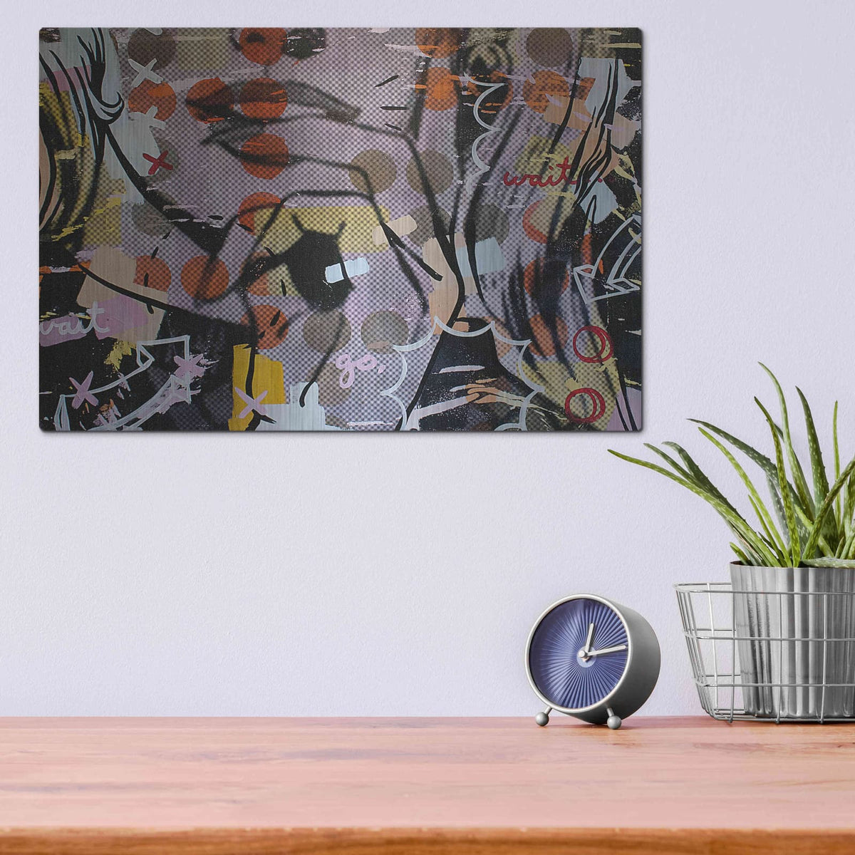 'Wait Wait Go 1' by Dan Monteavaro – Metal Wall Art, 16x12 room view