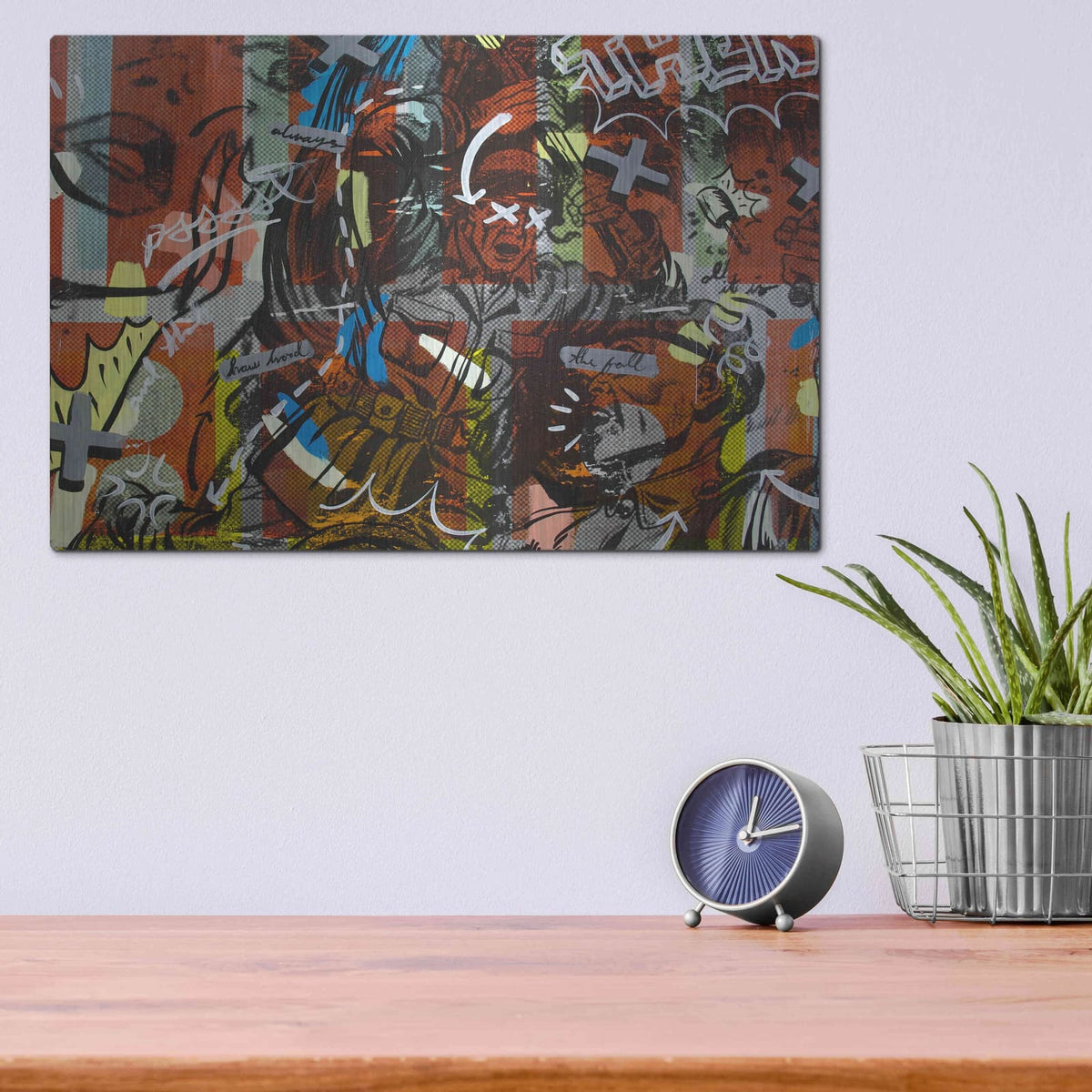 'Then The Fall' by Dan Monteavaro – Metal Wall Art, 16x12 room view