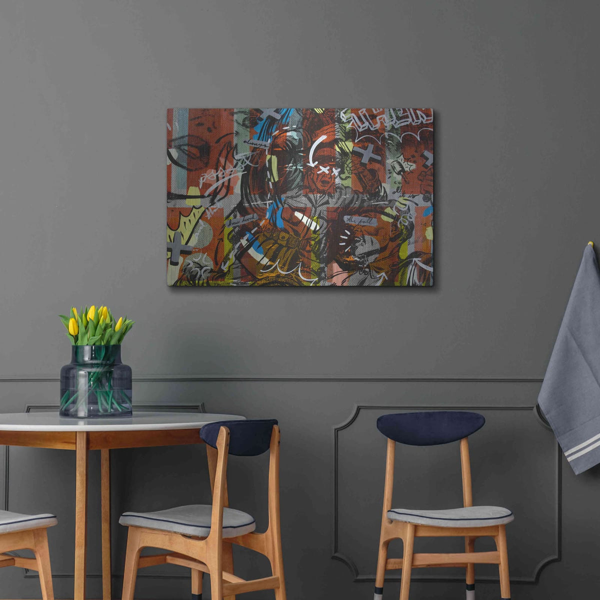 'Then The Fall' by Dan Monteavaro – Metal Wall Art, 36x24 room view