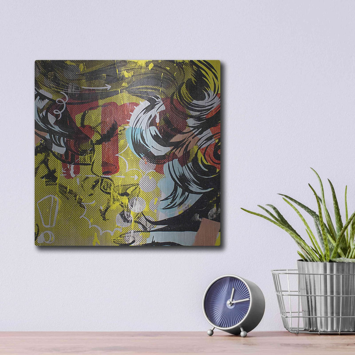 'Fret 1' by Dan Monteavaro – Metal Wall Art, 12x12 room view