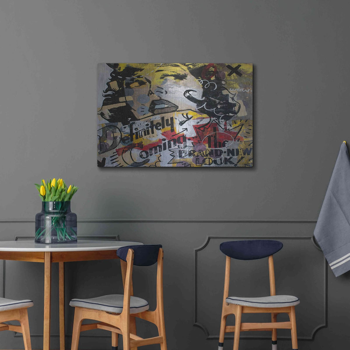 'New Look 1' by Dan Monteavaro – Metal Wall Art, 36x24 room view