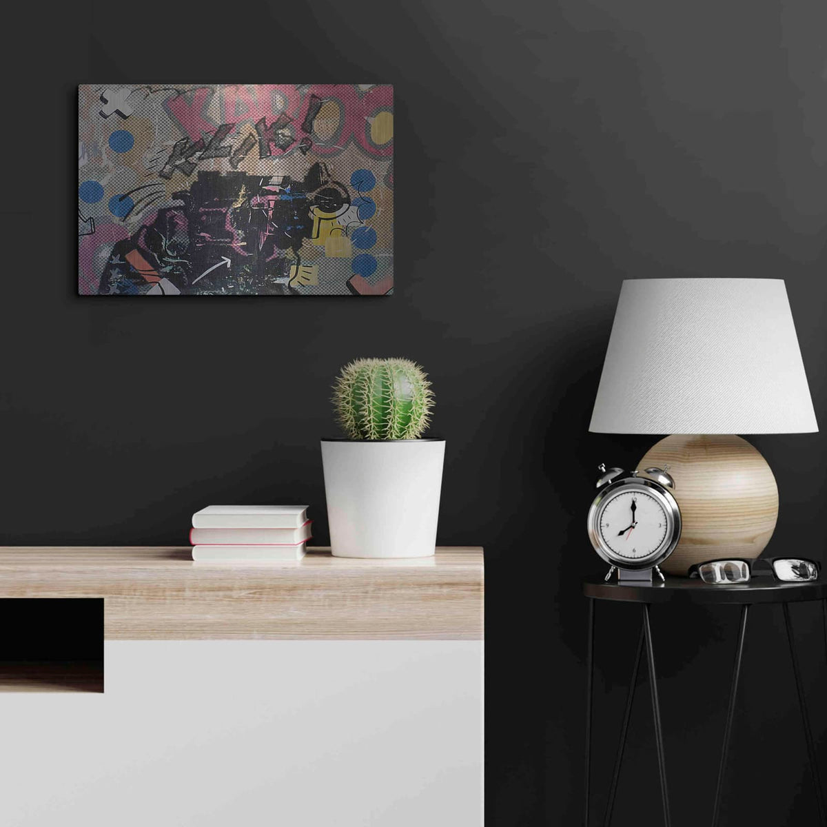 'Bang Bang 1' by Dan Monteavaro – Metal Wall Art, 24x16 room view