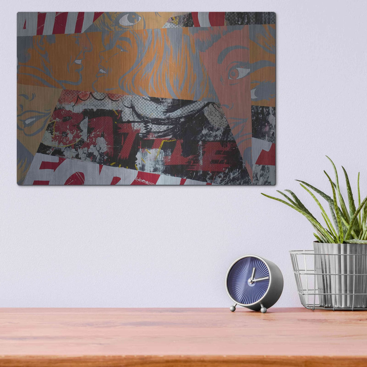 'The Battle' by Dan Monteavaro – Metal Wall Art, 16x12 room view