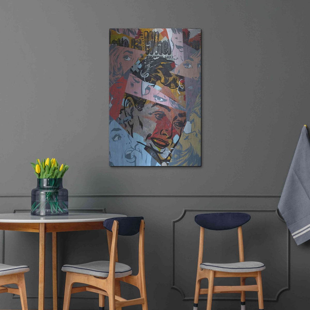 'Love Is Where' by Dan Monteavaro – Metal Wall Art, 24x36 room view