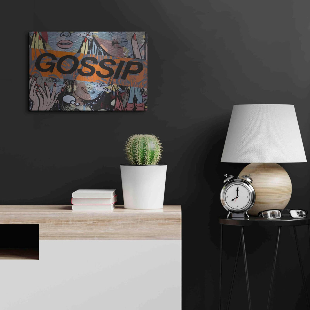 'Gossiping' by Dan Monteavaro – Metal Wall Art, 24x16 room view