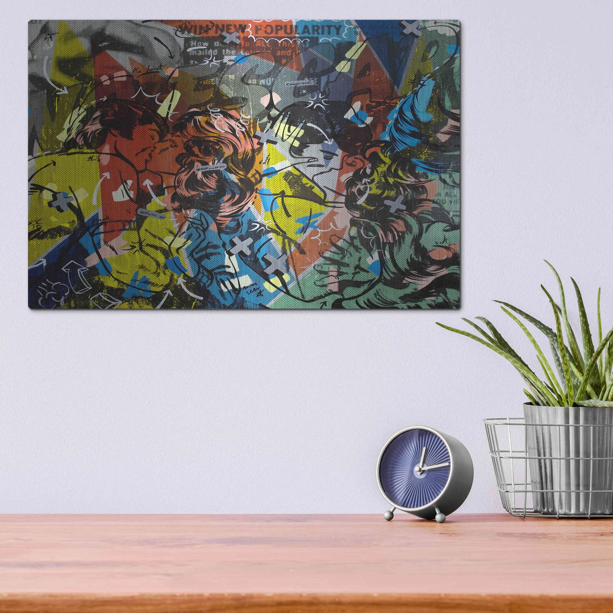 'Popularity Everyone is Doing It' by Dan Monteavaro – Metal Wall Art, 16x12 room view